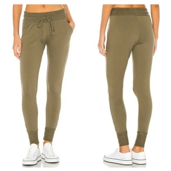 Free People Pants - Free People FP Movement Sunny Skinny Sweatpants Lounge Joggers Olive Green Large